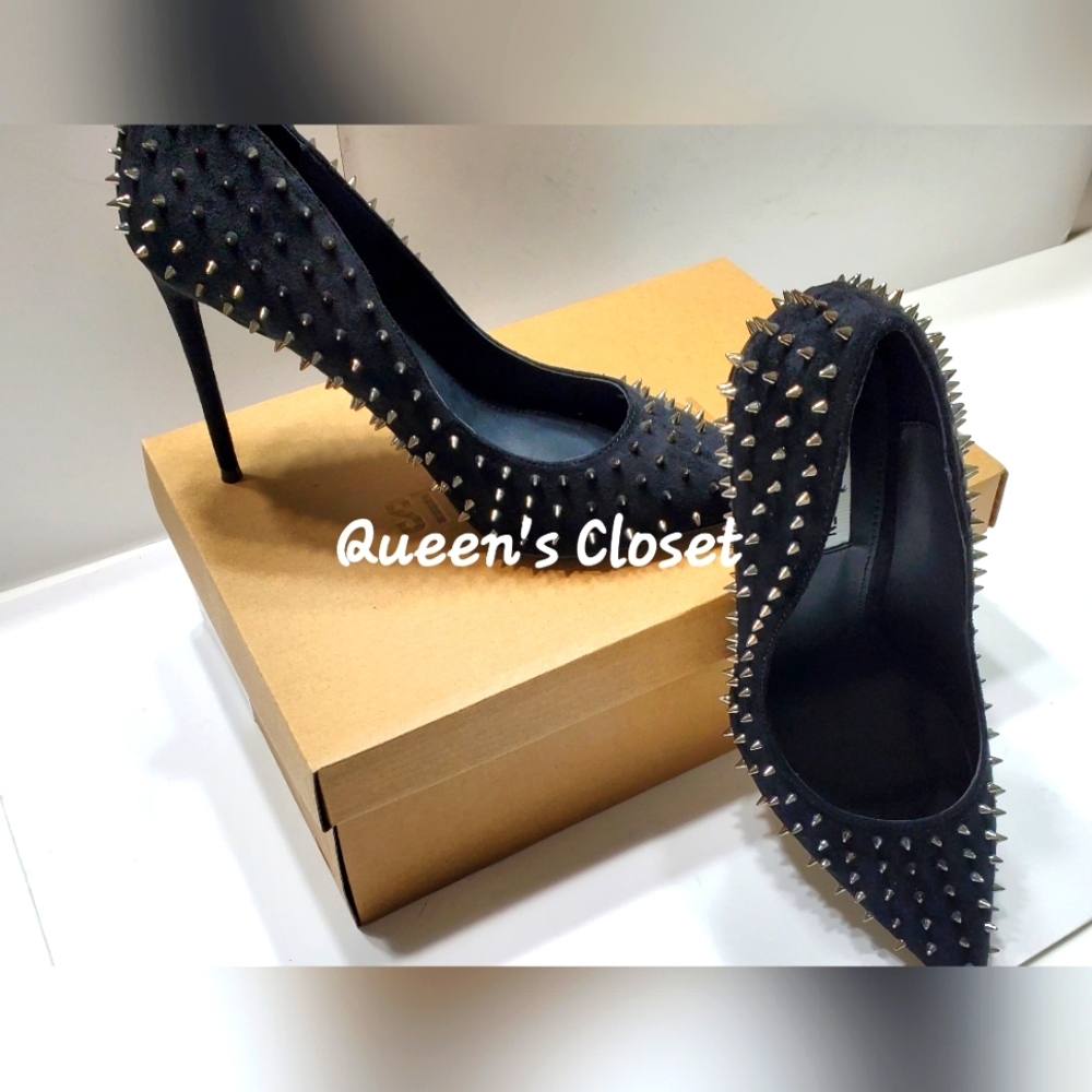 Steve Madden | Women's Suede Spiked Accented Pumps-💥BRAND NEW